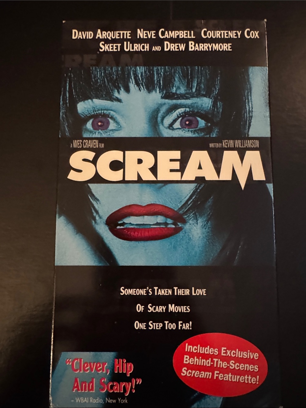 SCREAM 📼 VHS rare slipcover variant. Original Wes Craven film. Horror/Slasher 🔪